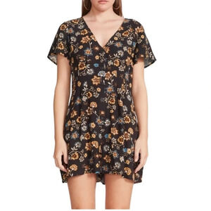 BB DAKOTA Steve Madden Fall Floral Button Front Romper NWT Size Large